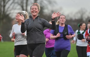 Runners were in great spirits in the Quarry