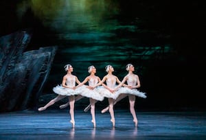 A scene from Swan Lake by The Royal Ballet 






