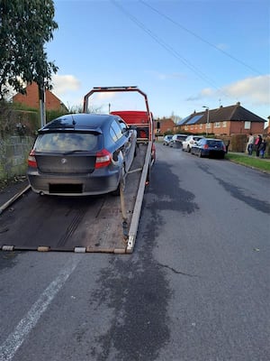 Police seized three vehicles in total. Picture: West Mercia Police/Simon Wilkey. 