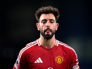 Bruno Fernandes in action for Manchester United