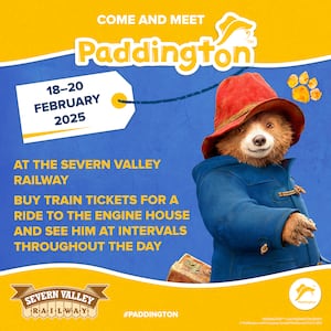 Paddington Bear is coming to Shropshire. Picture: Severn Valley Railway. 