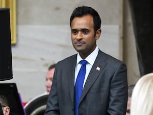 Vivek Ramaswamy arrives before the 60th Presidential Inauguration (Saul Loeb/Pool photo via AP)