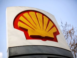 The Shell logo at a petrol station