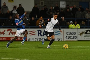 AFC Telford United in action against Banbury United (Kieren Griffin)