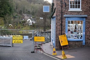 Flood defences in Ironbridge