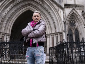 Dale Vince outside the Royal Courts of Justice