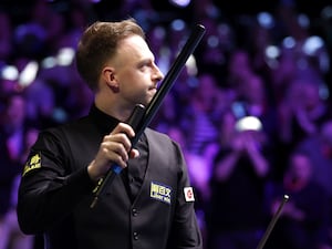 Judd Trump acknowledges the crowd after his win over Kyren Wilson