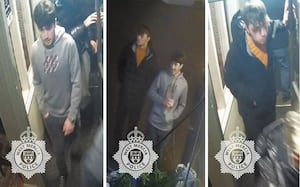 West Mercia Police have released these images of two men it said it wants to speak to