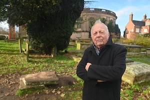 Nigel Hinton and the smashed grave