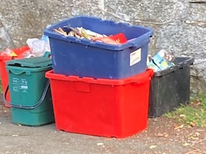 Powys recycling boxes - by Elgan Hearn