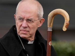 Justin Welby holding a staff