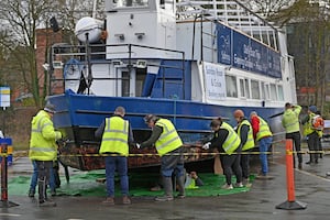 The boat was checked over and re-painted.