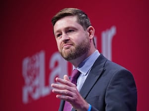 Jim McMahon speaks at the Labour Party conference