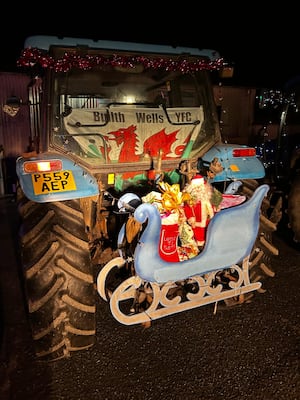 The Builth Wells YFC tractor entry.