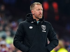 New West Ham manager Graham Potter looks on (Mike Egerton/PA)