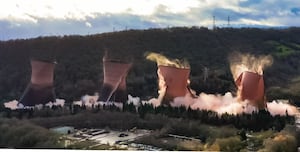 Ironbridge Power Station redevelopment: The four cooling towers were demolished in 2019 (Picture: Harworth Group Plc / Pegasus Planning Group)