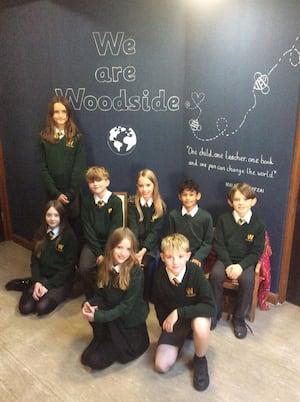 Woodside School children