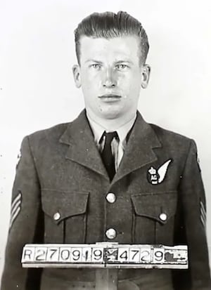 Sergeant John Overland (Air Gunner), aged 19 Images: Canadian Warplane Heritage Museum