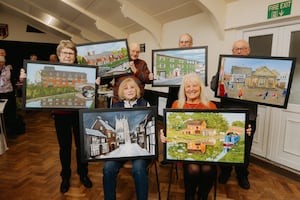 In Picture: Members of Market Drayton Art Club