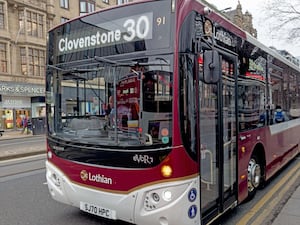 A bus in Edinburgh