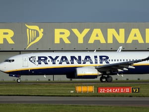 A Ryanair plane