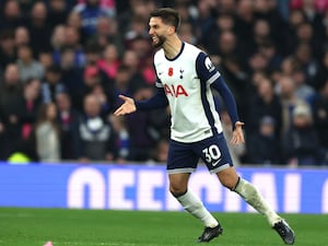 Rodrigo Bentancur in action for Spurs last month