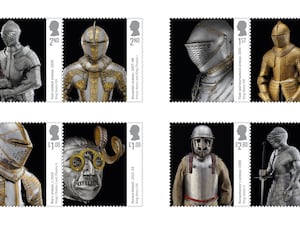 Set of Royal Mail stamps featuring Royal Armouries