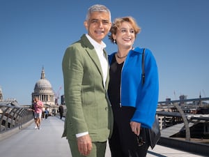 Sir Sadiq Khan and his wife