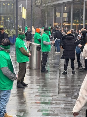 Dressed in green—the colour symbolising men's mental health