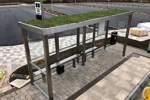 A ‘living roof’ could be placed on a Knighton bus shelter, after it was supported by the town council.