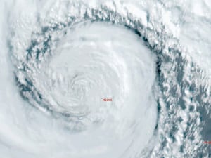 The bomb cyclone seen by satellite