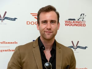 Actor Matthew Lewis at a charity event