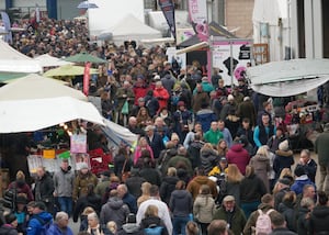 Crowds at last year's Winter Fair in Llanelwedd