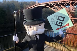 Mr Monopoly, launching the upcoming Telford edition