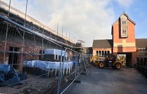 A new, two storey building is currently being built at Joules Brewery 