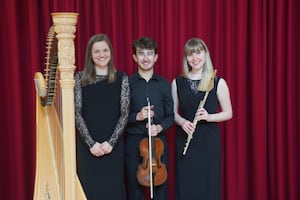     Left to right, Emily Harris, Elliot Kempton, Isabelle Harris.