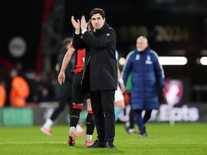 Bournemouth manager Andoni Iraola claps supporters