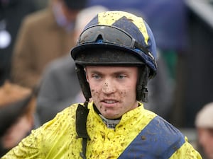 Michael O'Sullivan with mud on his face