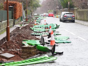 Damage from the storm