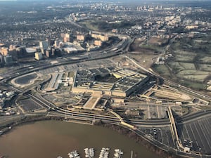 The Pentagon and the surrounding area in Washington