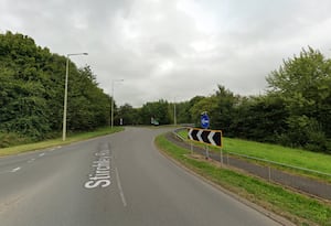 The collision happened on Stirchley Interchange in Telford. Photo: Google 