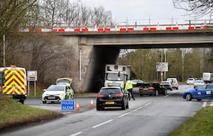 Police have put diversions in place. Picture: Tim Thursfield