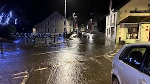 The flooding in Llanwrtyd Wells saw fire crews have to pump water from properties (Image: Mid and West Wales Fire and Rescue Service)