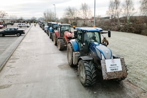 Scores of farmers turned up for the latest protest. Picture: Jamie Ricketts