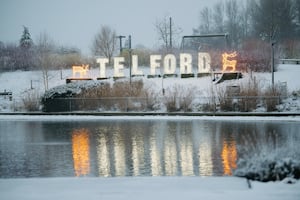 Snowy scenes at Telford Town Centre. Picture: Jamie Ricketts.