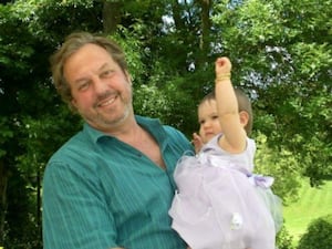 Charles Sabine with his daughter, Breezy