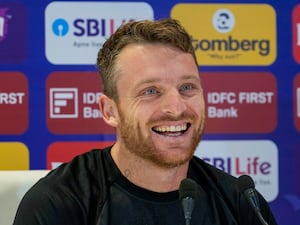 Jos Buttler during an England press conference