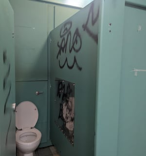 The Towers Lawn public toilets in Market Drayton have been vandalised. Picture: market Drayton Town Council