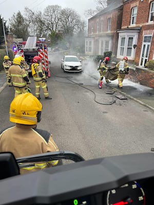 Crews tackling the incident. Picture: Amber Watch Wellington.