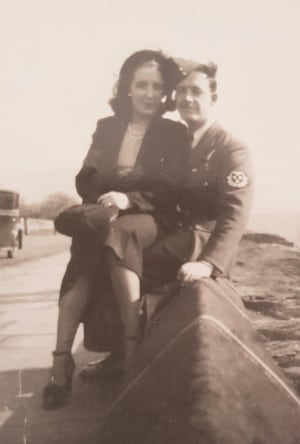 Patricia and Stan Mellor in 1949.